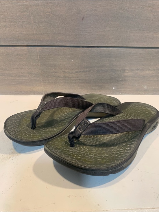 Chaco Other - Chaco Mens Classic Flip EcoTread Sandal Black Green Sz 8 Casual Outdoor